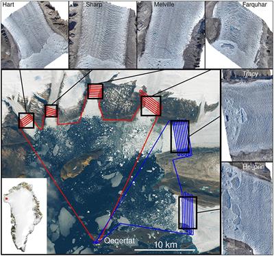 High-Endurance UAV for Monitoring Calving Glaciers: Application to the Inglefield Bredning and Eqip Sermia, Greenland